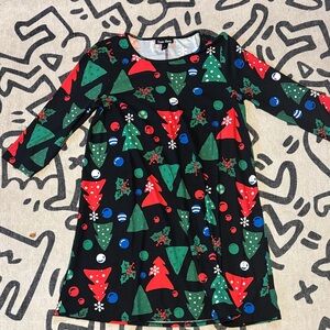 Ugly Christmas swing dress.I Used for maternity to wear to an ugly sweater party